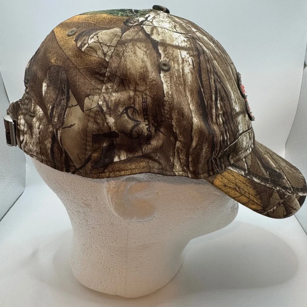 Under Armour OSFA Baseball Cap Mens Brown Realtree Camo Distressed Logo Hat